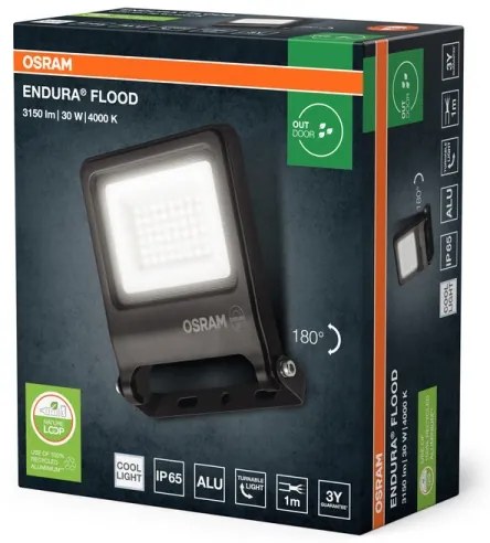 Osram - Proiector LED ENDURA, 30 W, 230 V, 4000 K, IP65