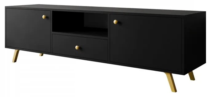 Dulap TV Astradon 160 (Negru + auriu) . Promo -17%. 1106188