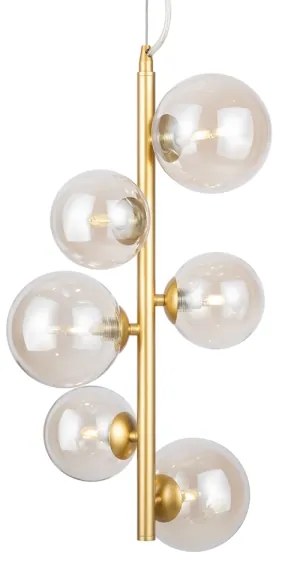 Lustră pe cablu Maytoni MOD545PL-06G DALLAS 6xG9/28W/230V alamă