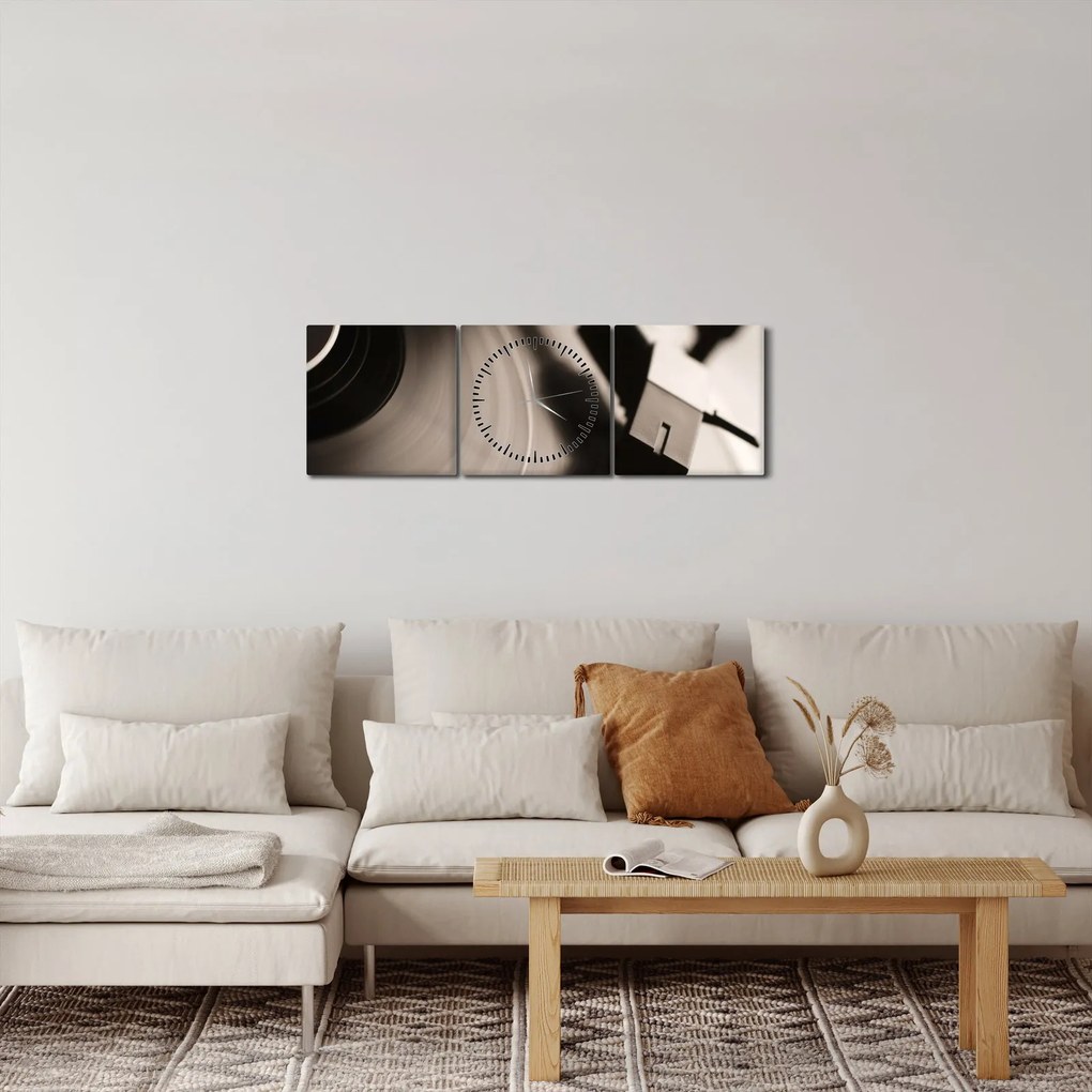 Tablou - Înregistrare gramofonică (cu ceas) (90x30 cm)