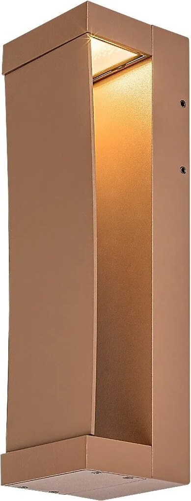 Aplica LED perete exterior IP65 Bradu maro