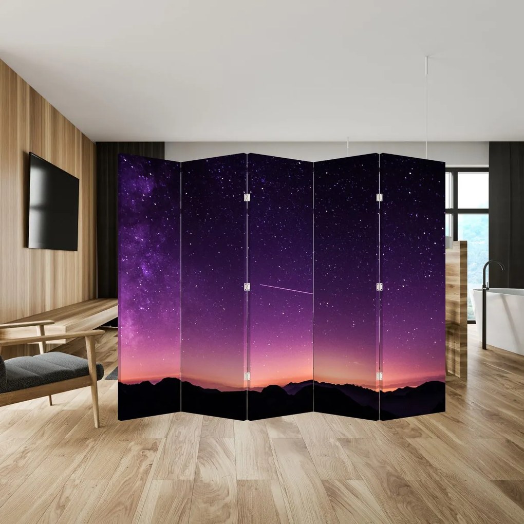 Paravan - Cerul și stea căzând (210x170 cm)