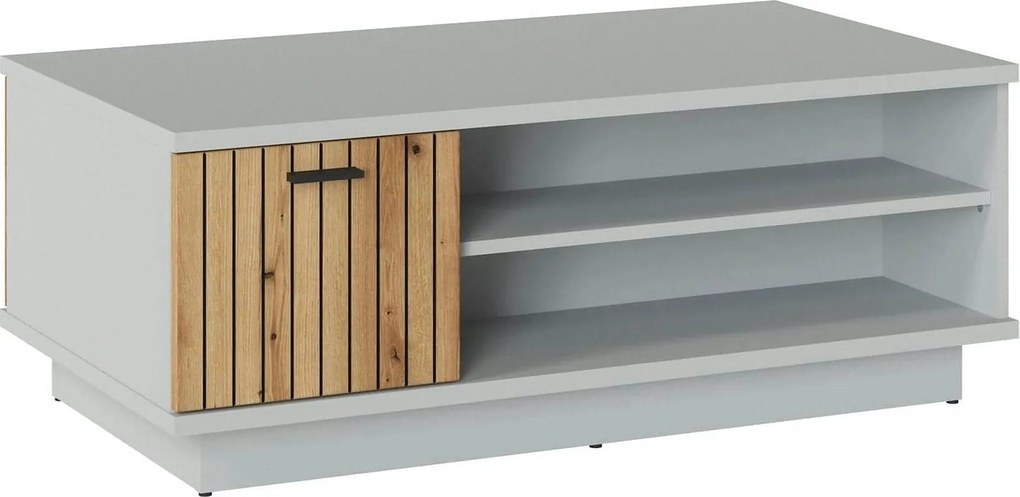 Masuta VERO, gri/stejar, PAL laminat, 100x60x42 cm