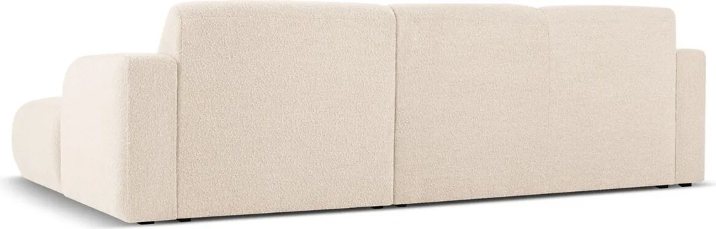 Coltar dreapta 4 locuri, Molino-101, Micadoni Home, 250x170x72 cm, tesatura boucle, bej
