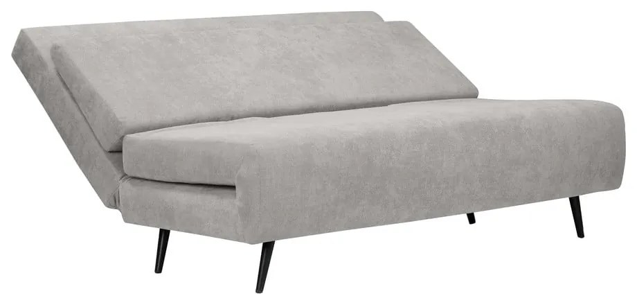 Canapea gri deschis extensibilă 87 cm Mallory – Støraa
