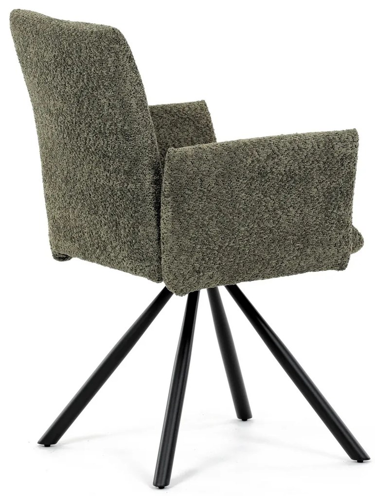 Set de scaune de sufragerie cu mecanism deîntoarcere DCH-W1117 GRN2, 2 buc.
