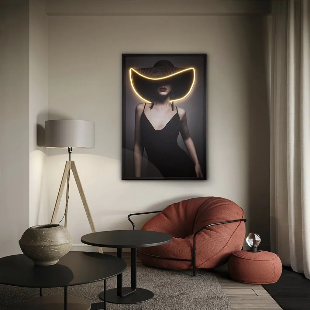 Tablou cu iluminat LED imprimat pe panza Pamela 80x120cm