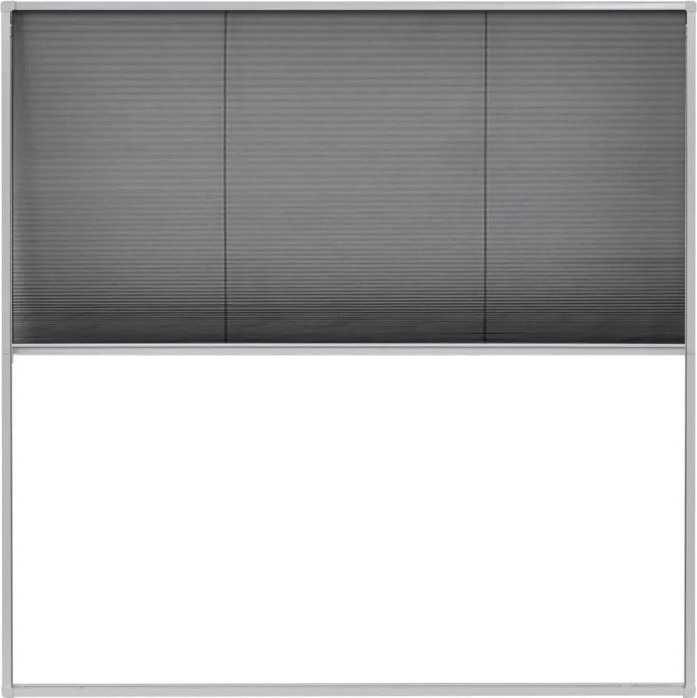 vidaXL Ecran insecte pentru ferestre, aluminiu, 120x120 cm