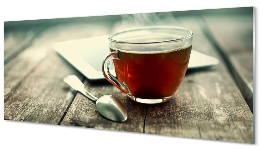 Tablouri acrilice Se încălzește o linguriță de ceai