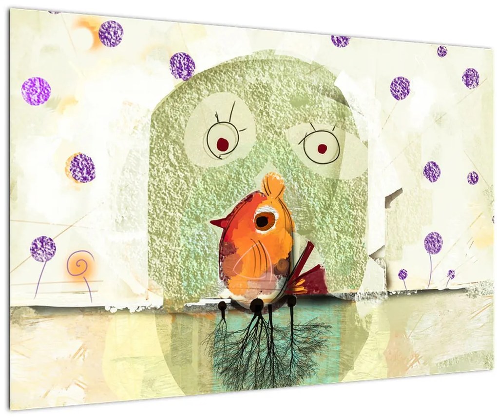 Tablou - Sufletul unei păsări (90x60 cm)