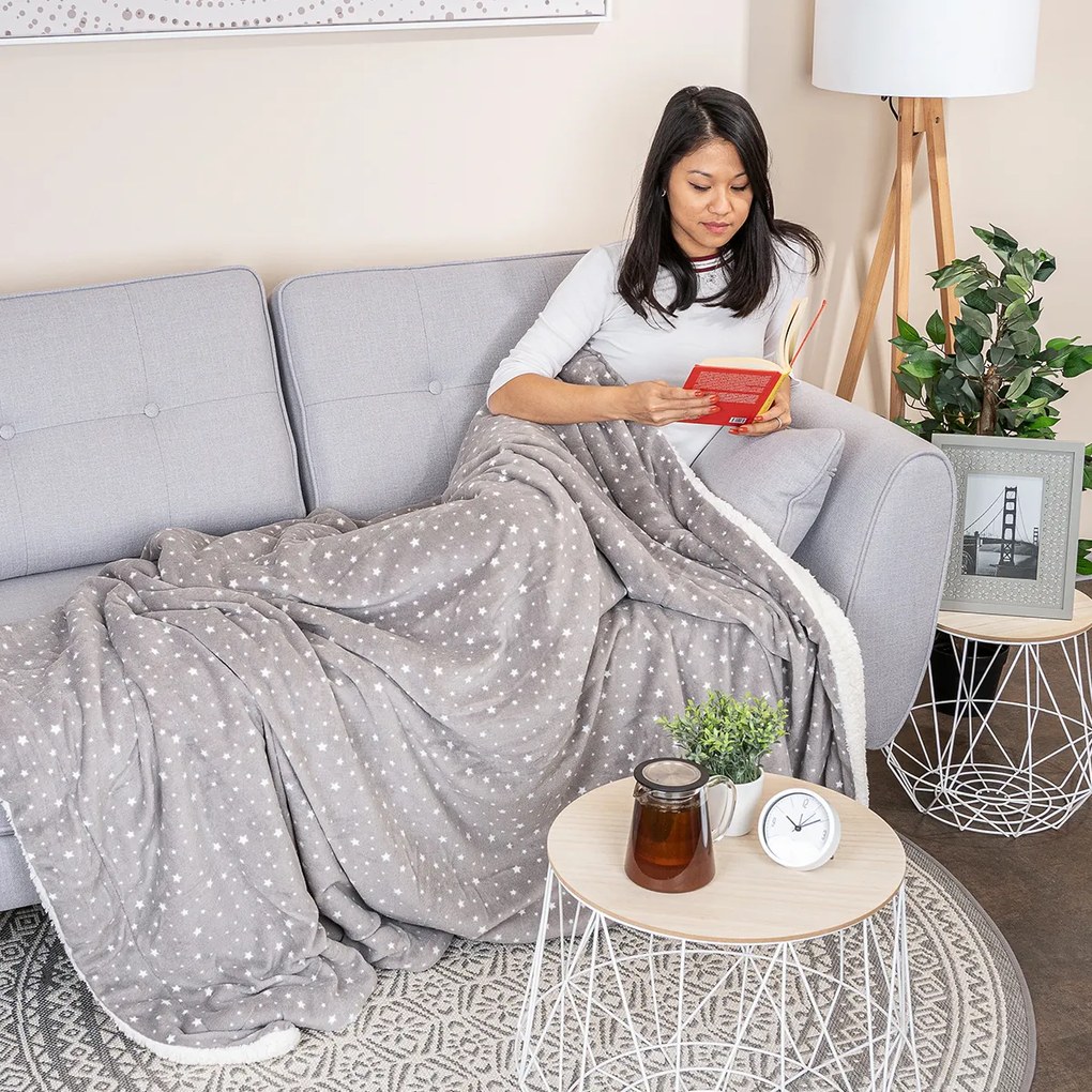 Pătură din imitație de blăniță 4Home Stars, 150 x 200 cm