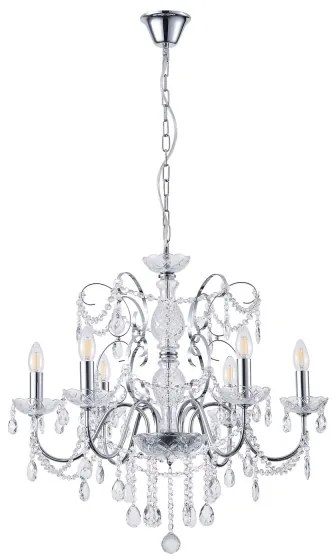 Lustră pe lanț 6xE14/15W/230V