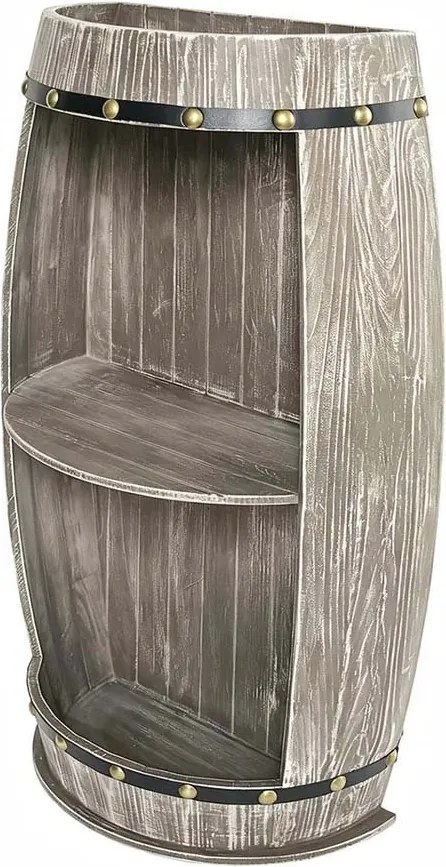 Raft Butoi suport pentru sticle Bodega 80cm pin natur