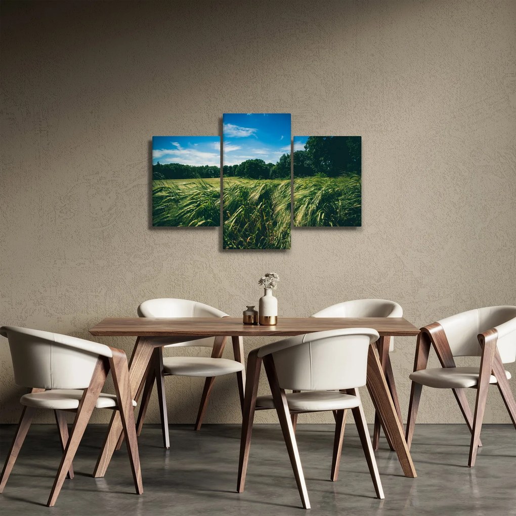 Tablou cu linca și pădure (90x60 cm)