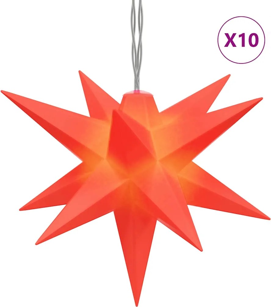 vidaXL Lumină de Crăciun 10 LED-uri roșu 10 cm