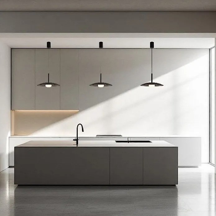Lustra/Pendul LED design modern LIDIA gri inchis MA-8977