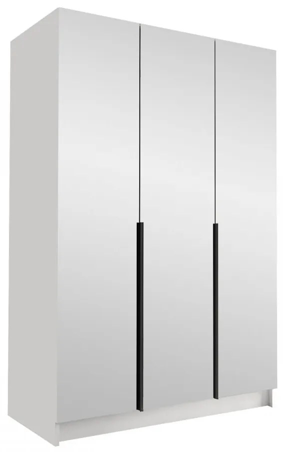 Dulap de haine Merpata III (Negru + auriu) (cu oglindă). 1105791