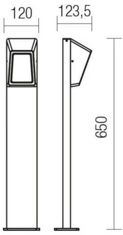 Lampă LED de exterior ARGES LED/3W/230V IP54 maro Redo 9168