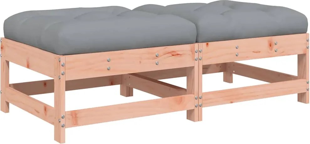vidaXL Taburete de grădină cu perne, 2 buc., lemn masiv douglas