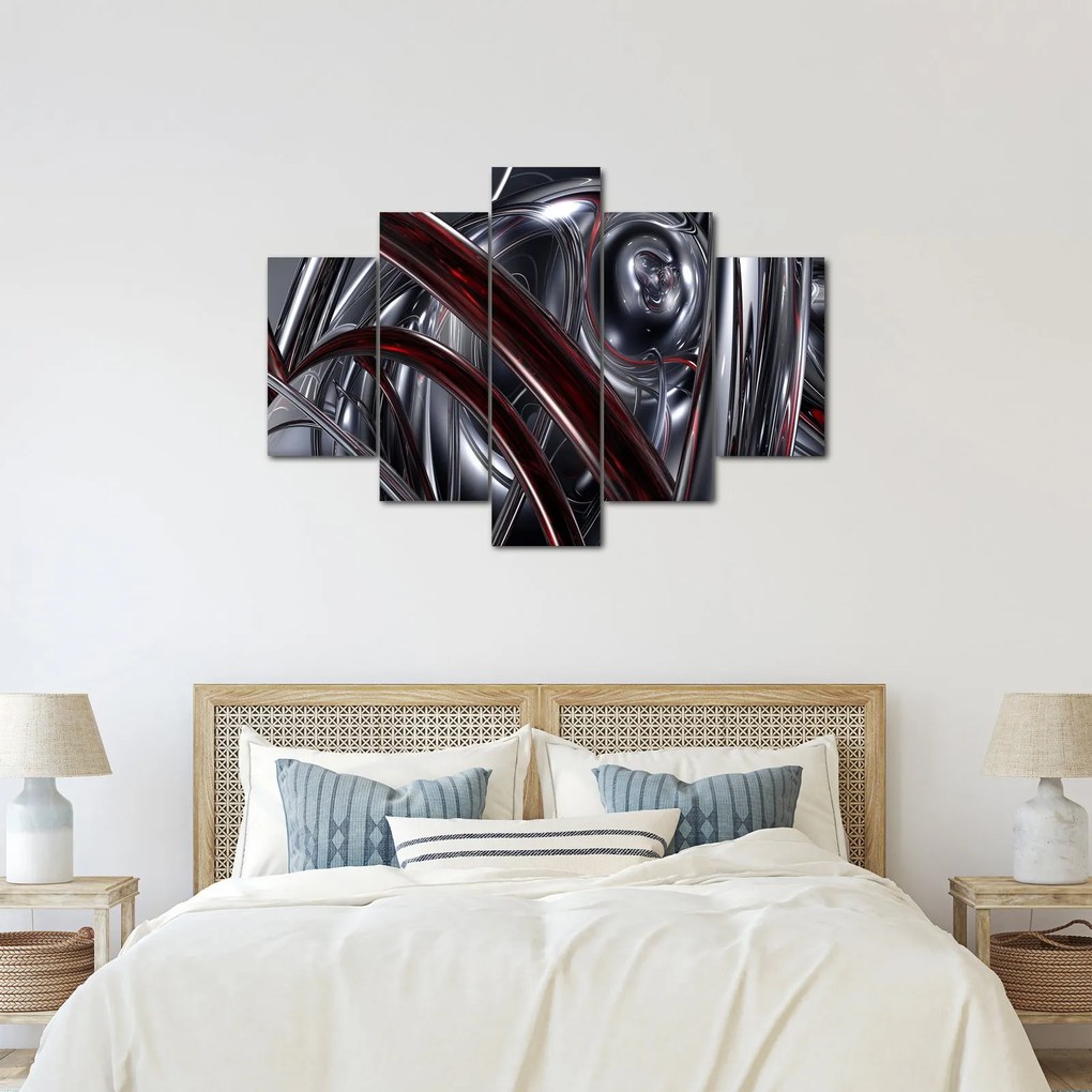 Tabloul cu abstracție în gri (150x105 cm)