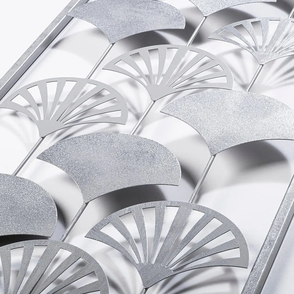 Decorațiune de perete din metal 32x90 cm Gingko – Wallity