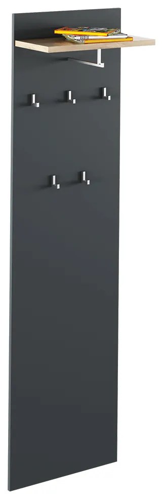 Panou cuier Hamila NEW TYP 19 (grafit + stejar artisan). 1028780