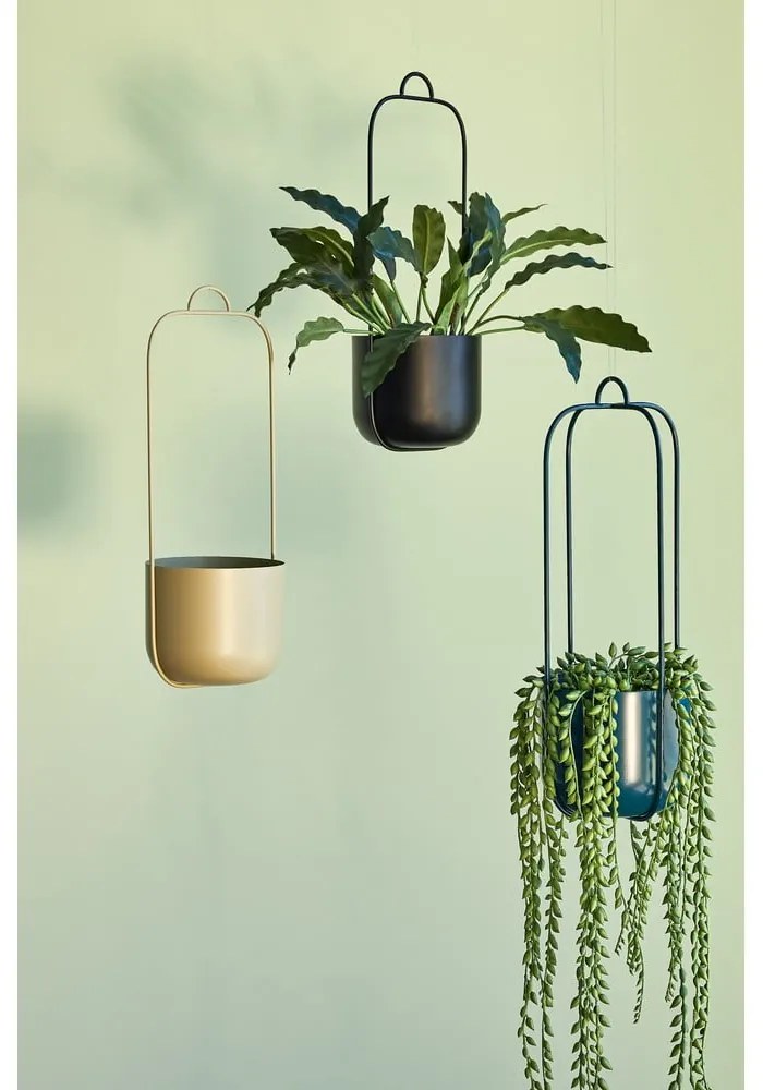 Ghivece decorative 2 buc. din metal de agățat / de perete ø 16 cm Lotus – Hübsch