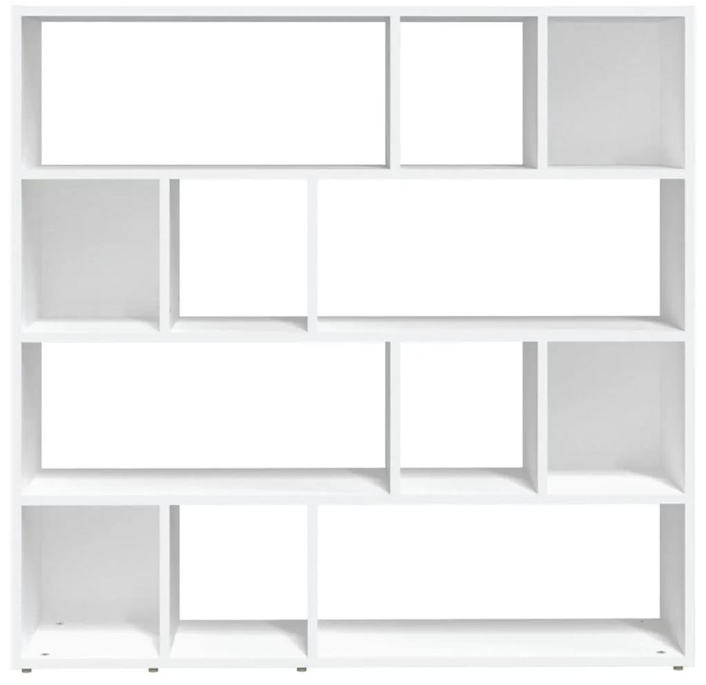 Bibliotecă/separator cameră, alb, 105x24x102 cm