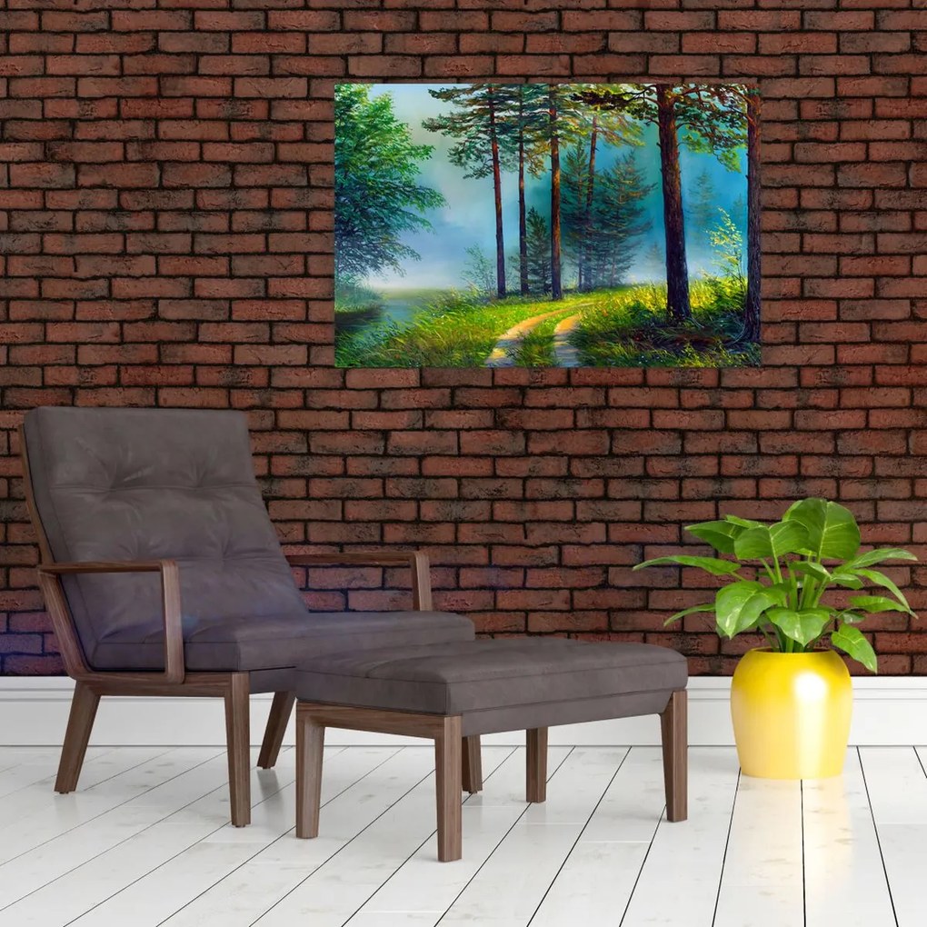 Tablou - Pictură în ulei de peisaj (90x60 cm)