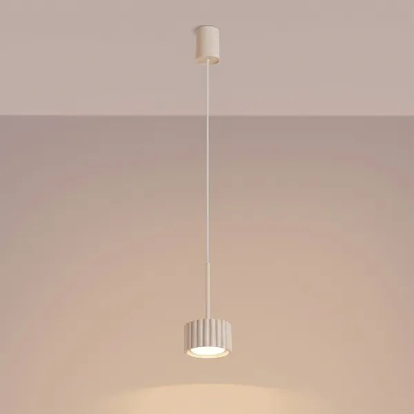 Sollux SL.2678 - Lustră suspendată pe cablu AURA 1xGX53/10W/230V crem