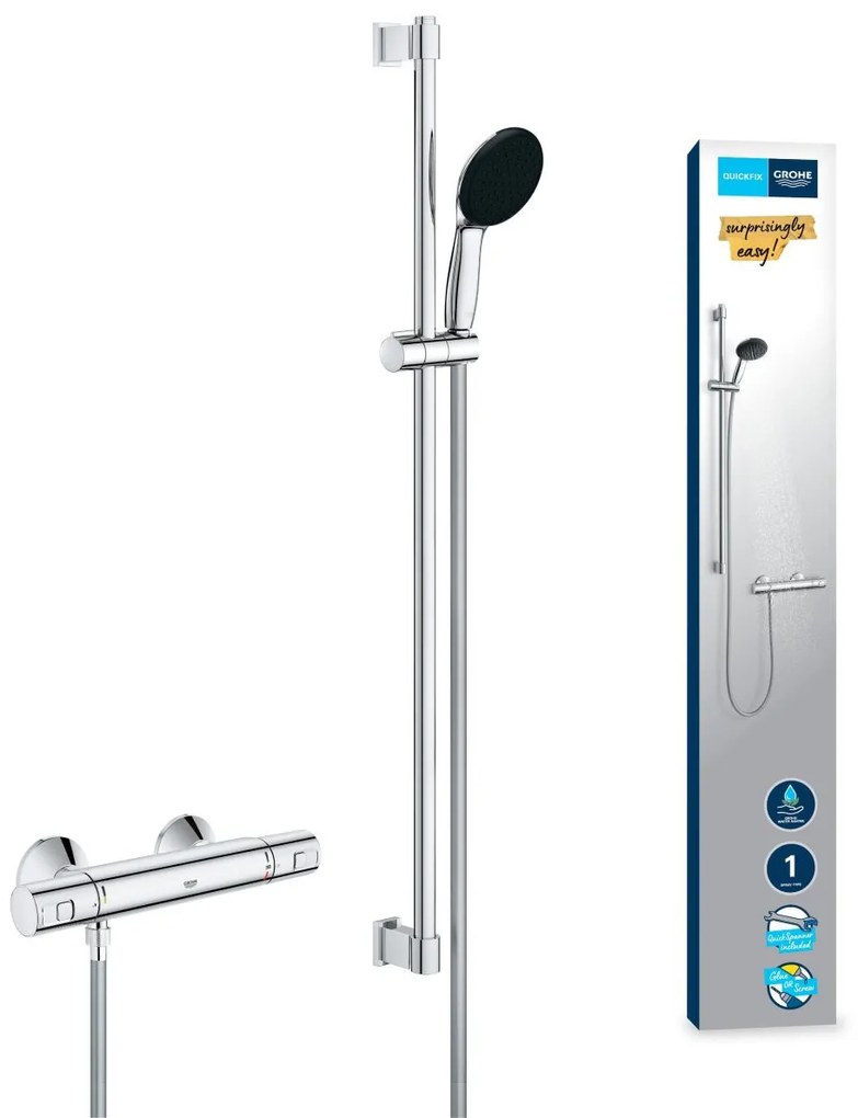 Grohe Precision Start baterie de dus perete da StarLight Chrome 34854001