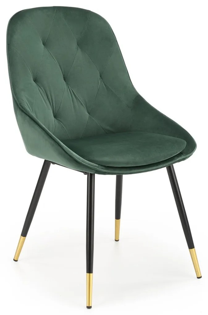 Scaun K437 Velvet Verde – l49 x A55 x h88 cm