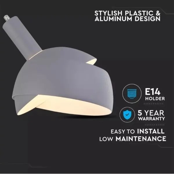 Lustră pe cablu 1xE14/60W/230V gri