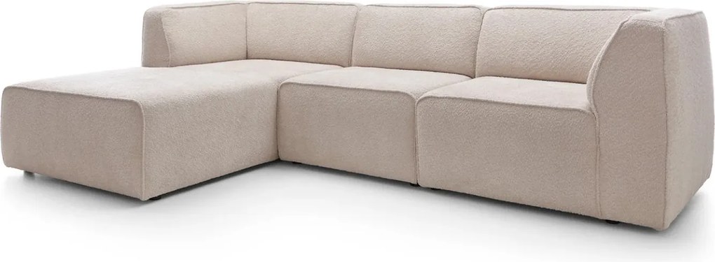 Colțar lemn masiv Hugg, 275 × 175 × 77 cm - Stânga