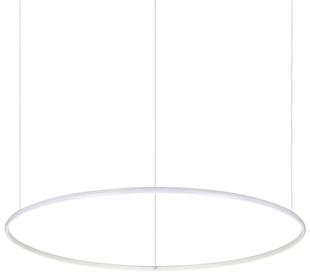 Lustră LED pe cablu Ideal Lux HULAHOOP LED/46W/230V d. 100 cm alb