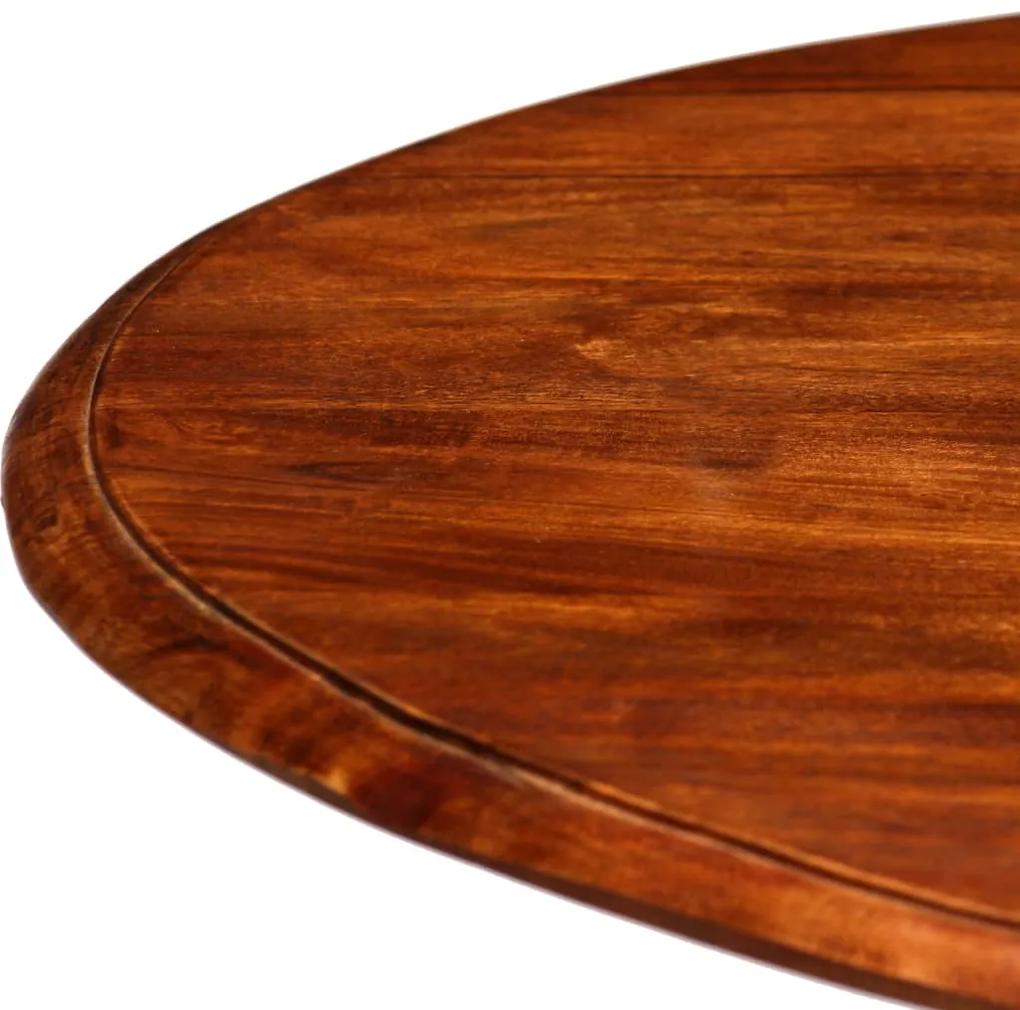 Masa bucatarie, lemn masiv acacia, finisaj sheesham, 80x76 cm 1, 80 x 76 cm