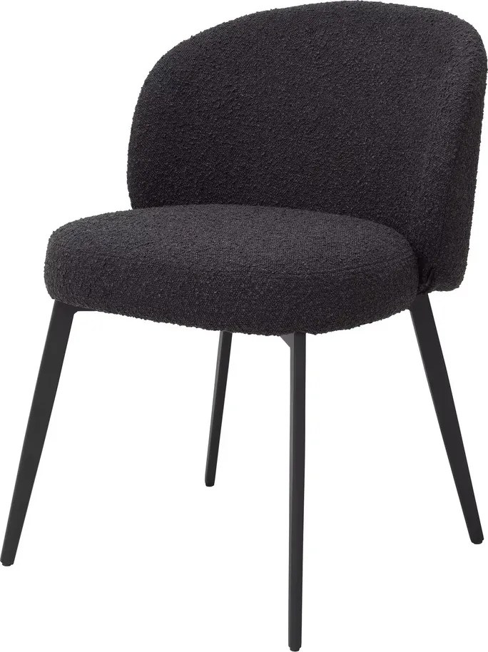 Set de 2 scaune design LUX Lloyd, boucle negru 115994 HZ