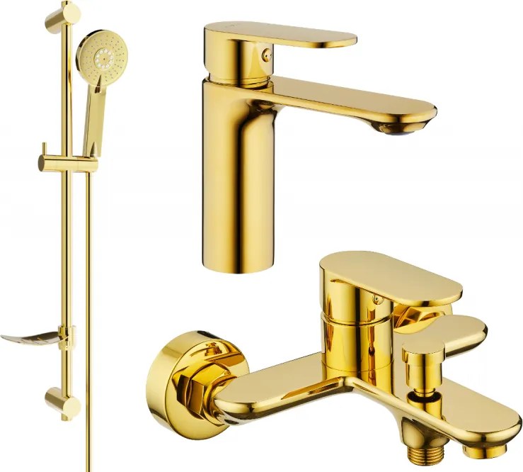 Mexen Milo Set de cadă DF40, auriu - 71303DF40-50