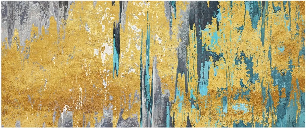 Tablou - Design auriu (120x50 cm)