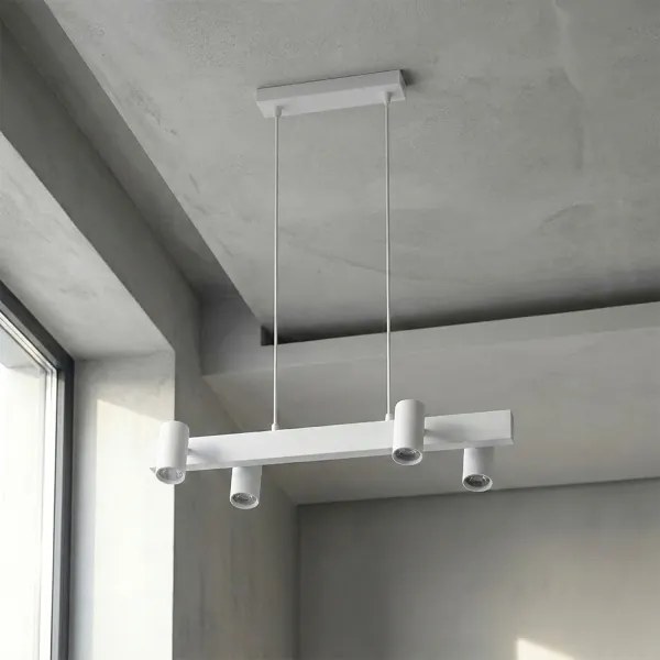 Brilagi - Lustra LED RGBW reglabilă pe cablu SELE 4xGU10/6,5W/230V albă