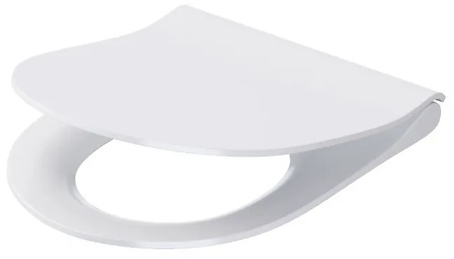 Capac wc cersanit city oval slim duroplast antibacterian cu buton k98-0146