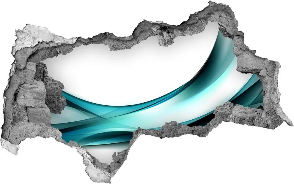 Autocolant gaură 3D Valuri abstracte