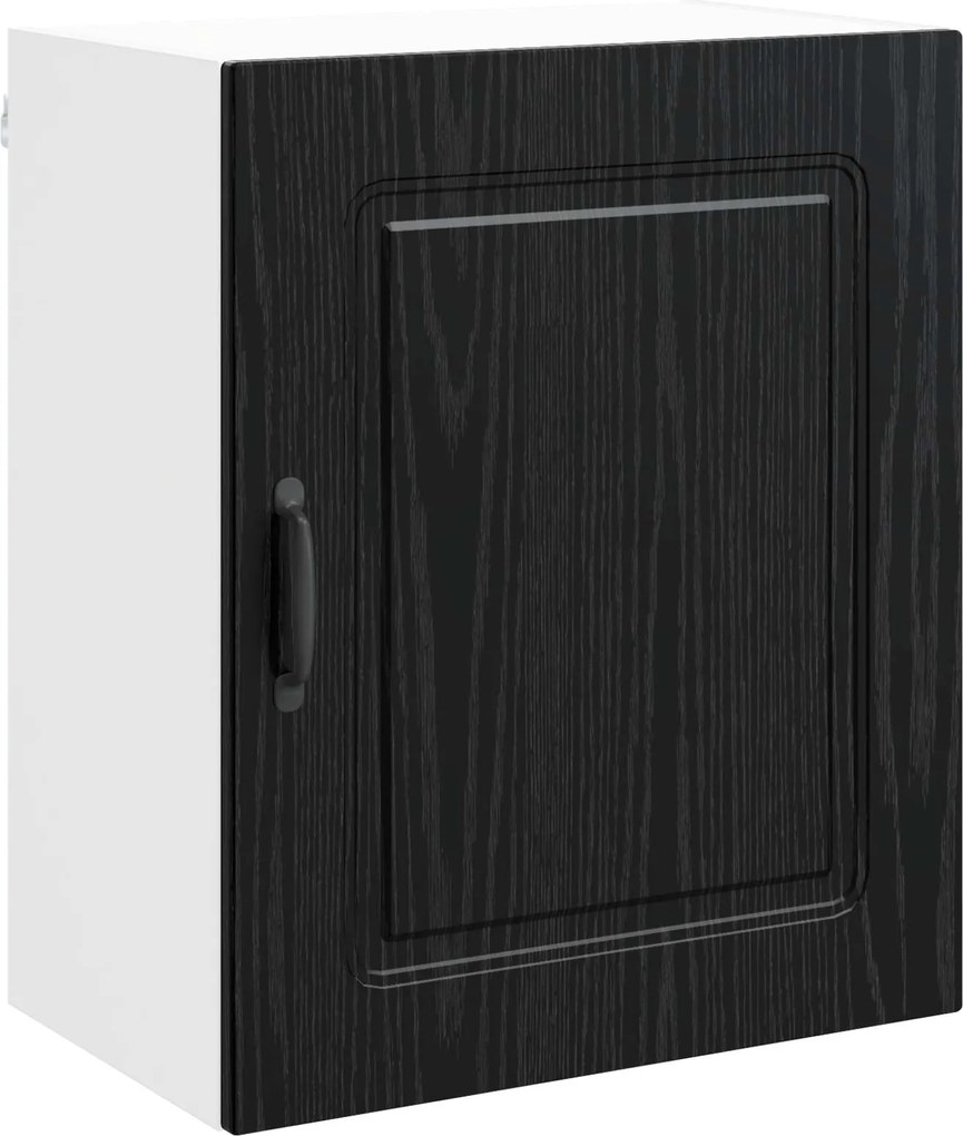 vidaXL Dulap de bucătărie cu ușă Kalmar Stejar Negru 50 x 31 x 60 cm