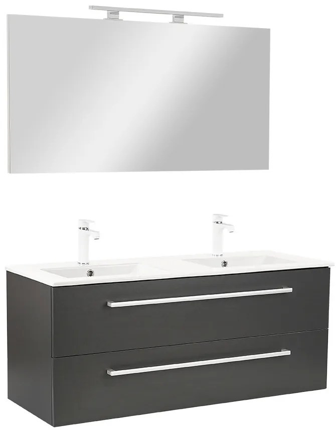 Mobilier complet de baie Vario Clam 120 antracit-antracit