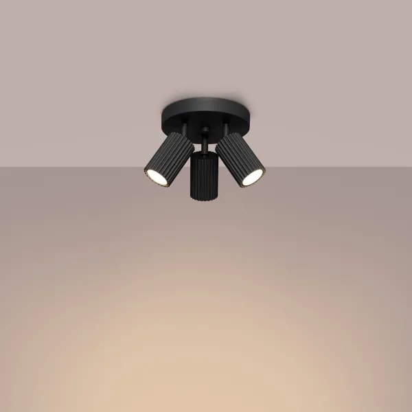 Spot Sollux SL.1582 KARBON 3xGU10/10W/230V negru