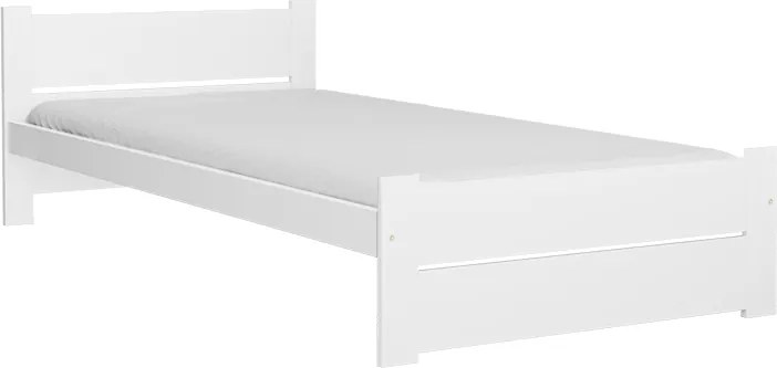 Pat IKAROS DOUBLE 90 x 200 cm, alb Saltea: Matrace Sommera 18 cm, Somiera: cu somiera din laturi