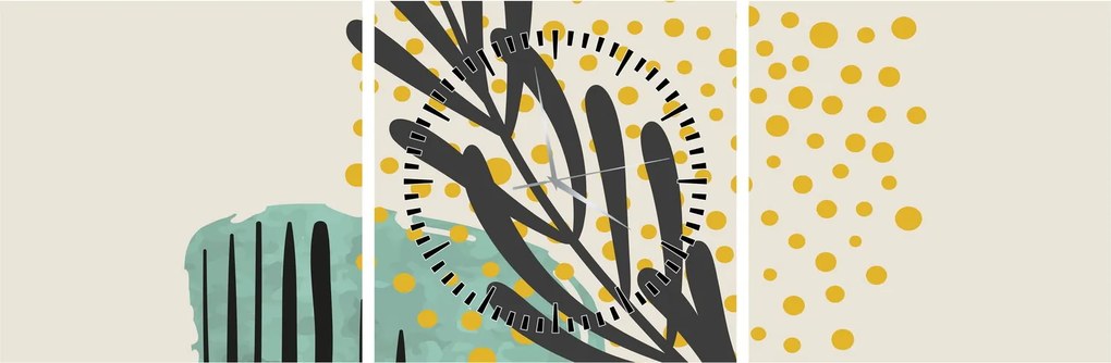 Tablou - Foi de rezumat N⁰3 (cu ceas) (90x30 cm)
