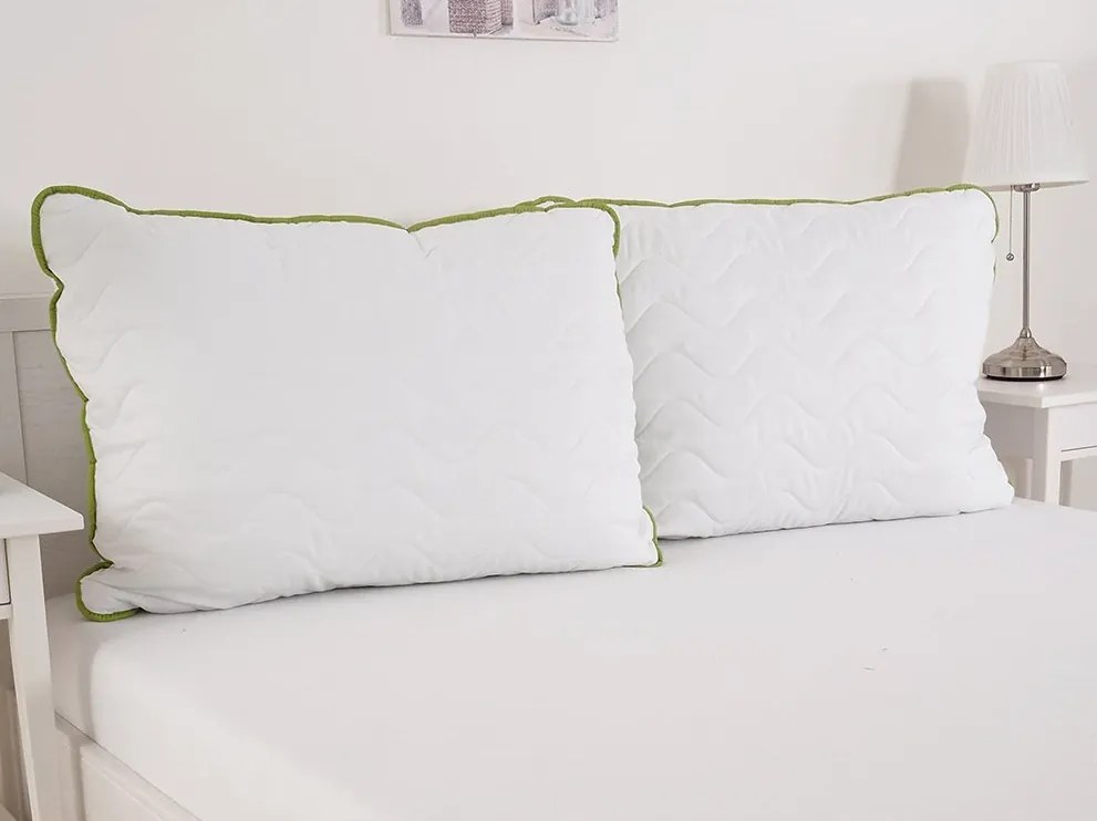 Perna matlasata STELLA ALOE VERA 70x90 cm, alb