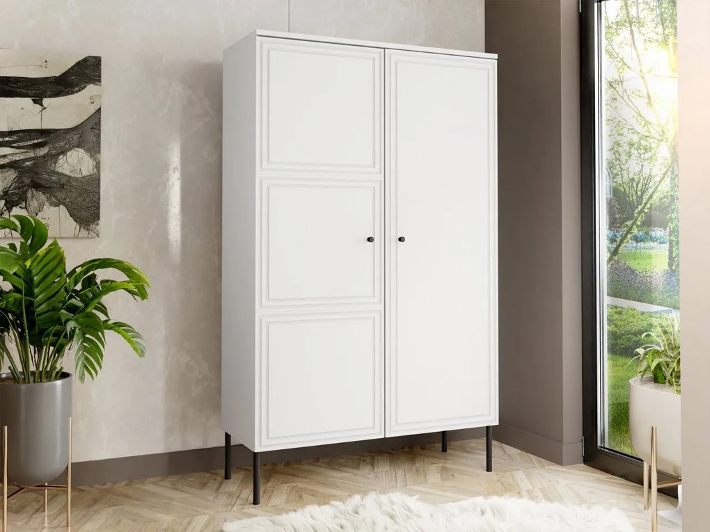 Dulap cu rafturi Godzes Bis (Alb + Negru) . 1104633