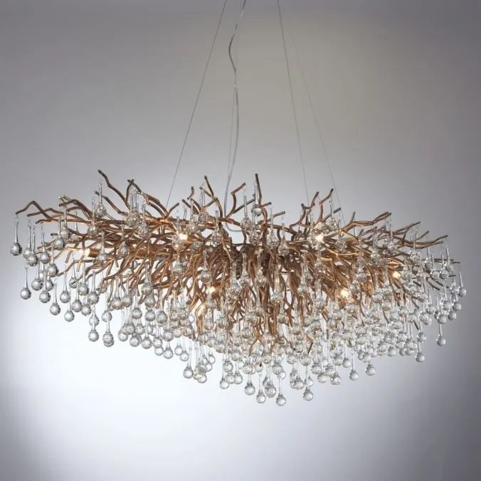 Lustra suspendata design magnific ICICLE alama antic, 75x150cm